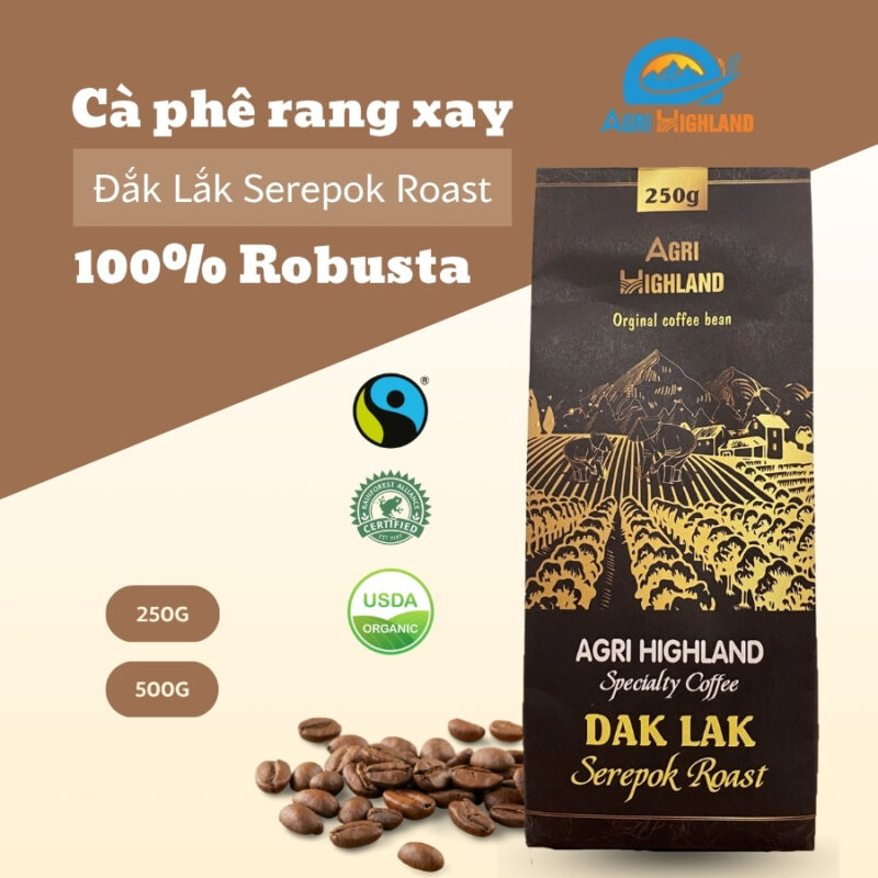 Cà phê rang xay đặc sản Đắk Lắk 